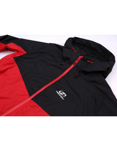 Men's jacket Felder Anthracite/racing red