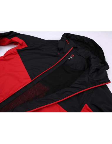 Men's jacket Felder Anthracite/racing red
