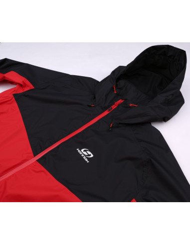 Men's jacket Felder Anthracite/racing red