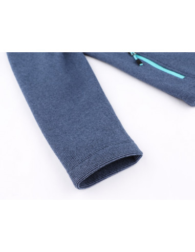 KIDS skiing sweatshirt TAURUM JR blue stripe