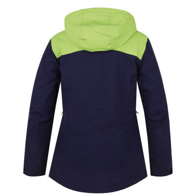 Ladies jacket Wayne Peacoat/lime green 2