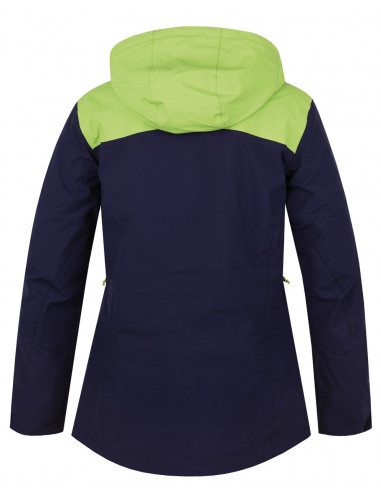 Ladies jacket Wayne Peacoat/lime green