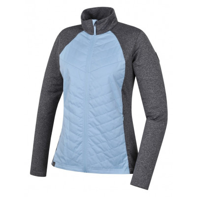 Ladies skiing sweatshirt DOLORES cool blue/light gray mel