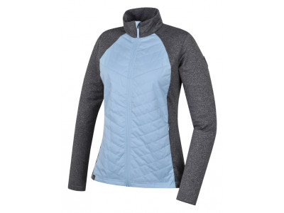 Ladies skiing sweatshirt DOLORES cool blue/light gray mel