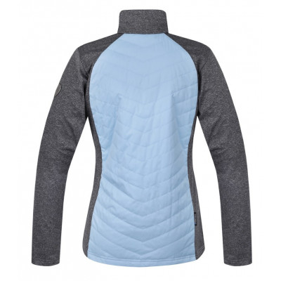 Ladies skiing sweatshirt DOLORES cool blue/light gray mel 2