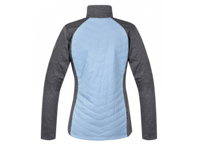 Ladies skiing sweatshirt DOLORES cool blue/light gray mel