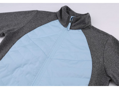 Ladies skiing sweatshirt DOLORES cool blue/light gray mel