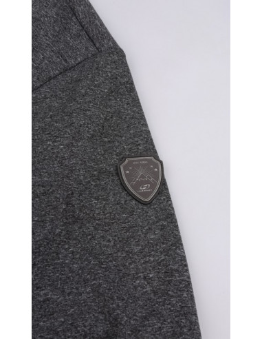 Ladies skiing sweatshirt DOLORES cool blue/light gray mel