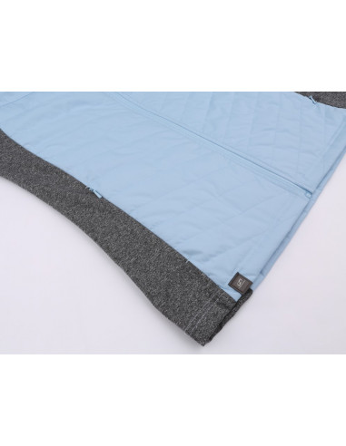 Ladies skiing sweatshirt DOLORES cool blue/light gray mel