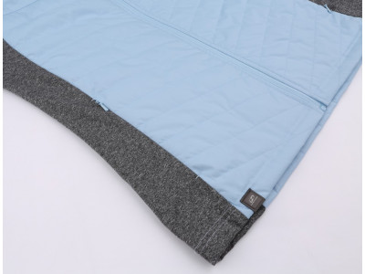 Ladies skiing sweatshirt DOLORES cool blue/light gray mel