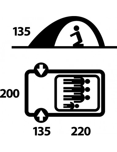 TENT FELEN 2-3prs red 2017