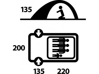 TENT FELEN 2-3prs red 2017