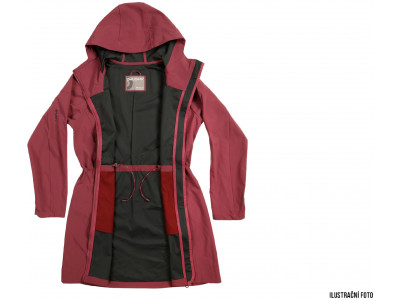 Sieviešu softshell jaka SARA L S vīna sarkans