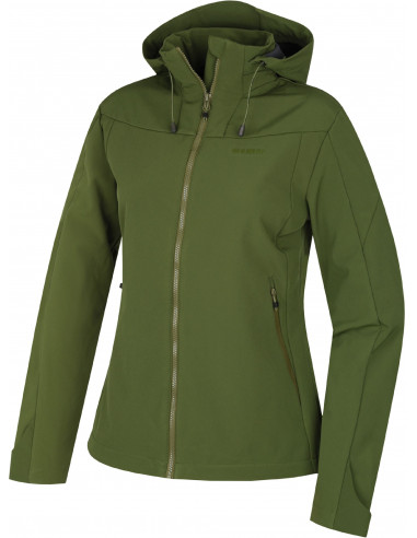 Ladies Softshell jacket SAHONY L dark olive