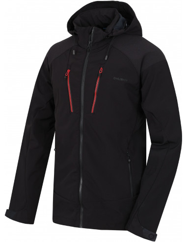Vīriešu softshell jaka SAHONY M melns