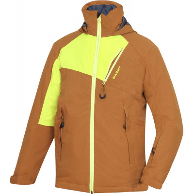 Kids Ski jacket ZAWI J dark ocher