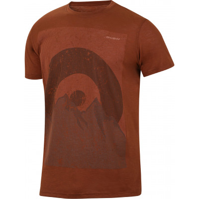 Mens Cool Dry T-shirt TINGL M brown orange