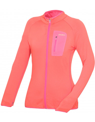 Ladies Sweatshirt TARR ZIP L dark salmon