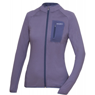 Ladies Sweatshirt TARR ZIP L grey purple