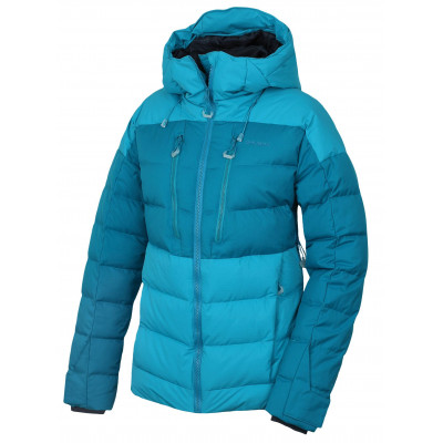 Ladies Down jacket DESTER L turquoise/dk.turquoise