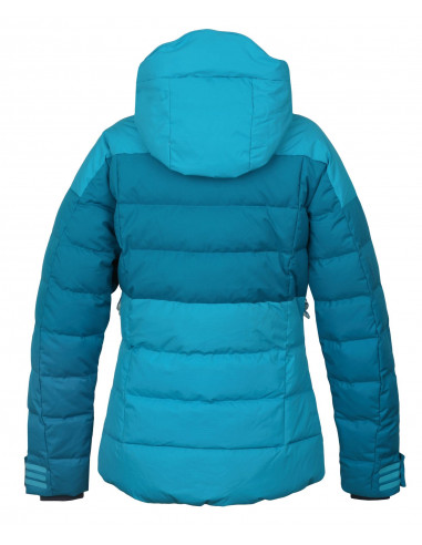 Ladies Down jacket DESTER L turquoise/dk.turquoise