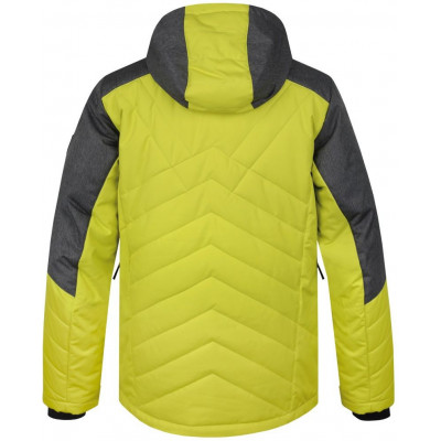 Mens snowsport jacket NADIM sulphur spring/gray mel 2