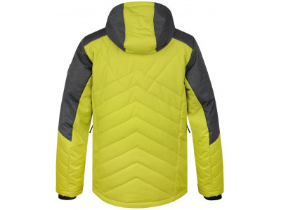 Mens snowsport jacket NADIM sulphur spring/gray mel