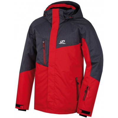 Mens snowsport jacket JABBER racing red/magnet mel
