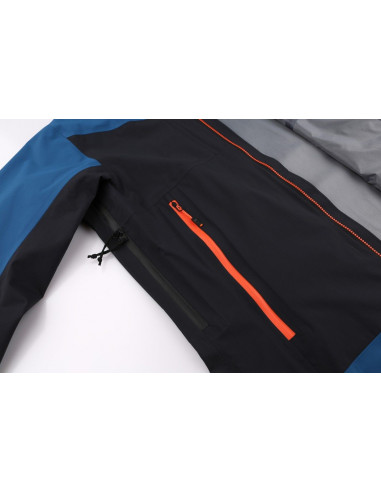 Mens jacket TRIAG anthracite/moroccan blue