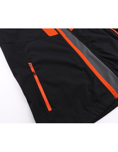 Mens mountain and trekking jacket RADCLIFF anthracite/pureed pumpkin