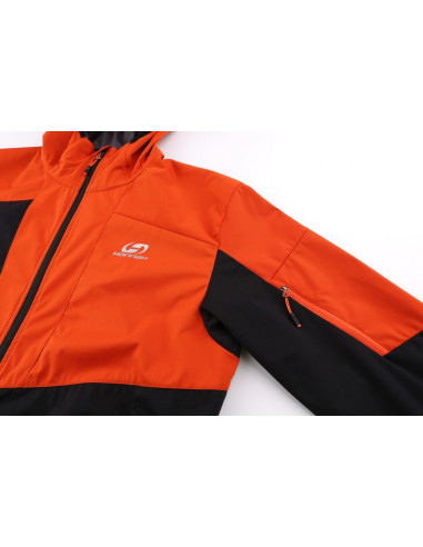 Mens mountain and trekking jacket RADCLIFF anthracite/pureed pumpkin