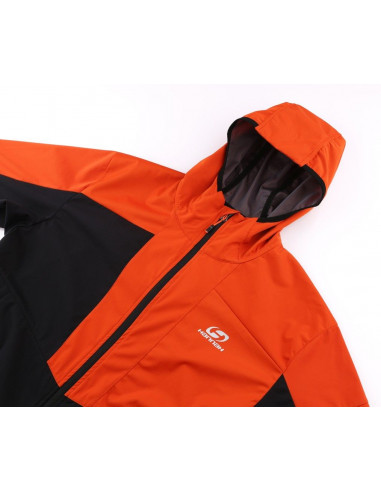 Mens mountain and trekking jacket RADCLIFF anthracite/pureed pumpkin