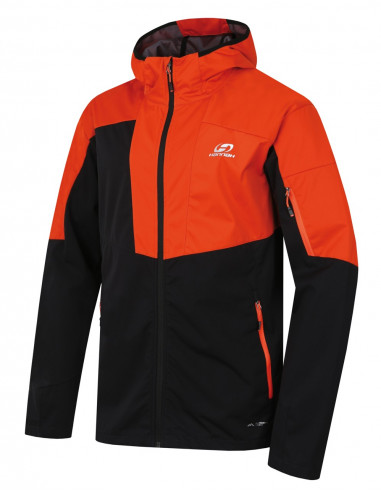 Mens mountain and trekking jacket RADCLIFF anthracite/pureed pumpkin