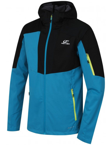 Mens mountain and trekking jacket RADCLIFF enamel blue/anthracite