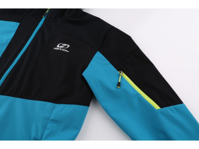 Mens mountain and trekking jacket RADCLIFF enamel blue/anthracite