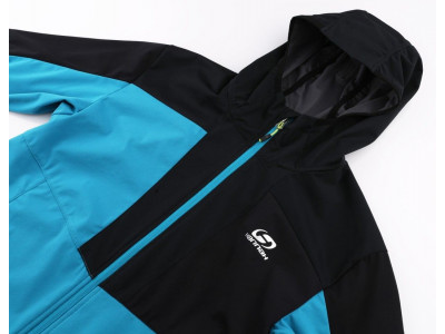 Mens mountain and trekking jacket RADCLIFF enamel blue/anthracite