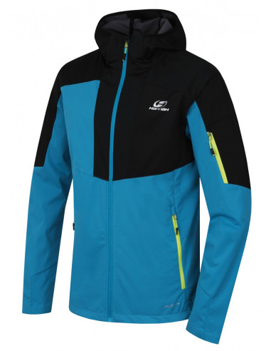 Mens mountain and trekking jacket RADCLIFF enamel blue/anthracite