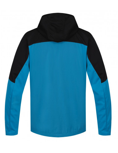 Mens mountain and trekking jacket RADCLIFF enamel blue/anthracite