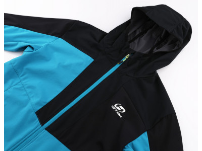 Mens mountain and trekking jacket RADCLIFF enamel blue/anthracite