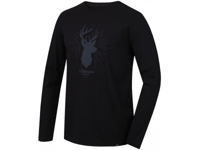 Mens city long sleeve T-shirt SKILL anthracite (print 1)