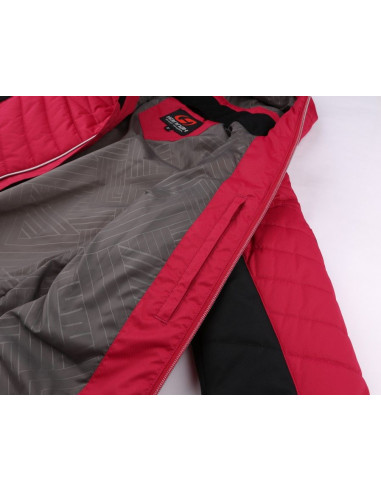 Ladies snowsport jacket BALAY cherries jubilee/anthracite