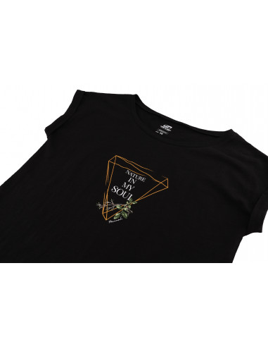 Ladies short sleeve T-shirt ABBLE anthracite