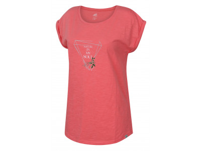 Ladies short sleeve T-shirt ABBLE salmon rose