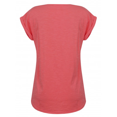 Ladies short sleeve T-shirt ABBLE salmon rose 2