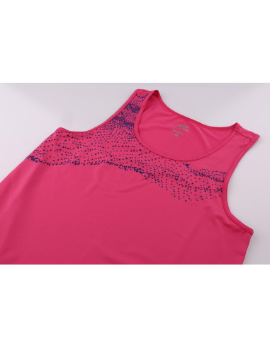Ladies active singlet AIRINE carmine rose