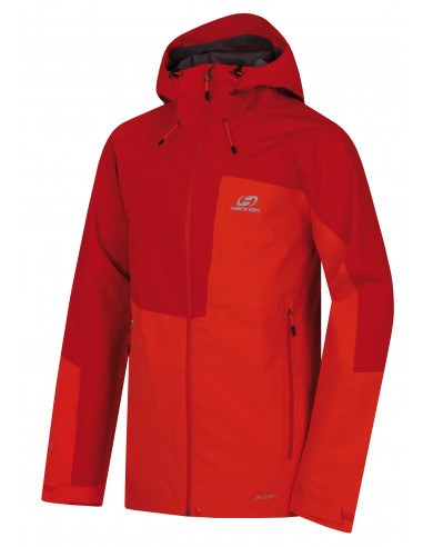 Mens jacket ALAGAN cherry tomato/molten lava