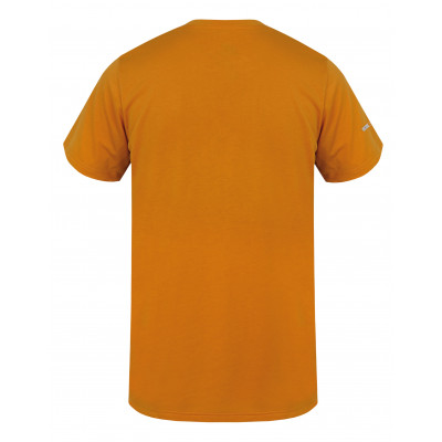Mens mountain and trekking short sleeve T-shirt BITE golden yellow 2