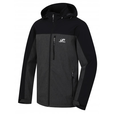 Mens mountain and trekking jacket BROLIN LITE anthracite/dark gray mel