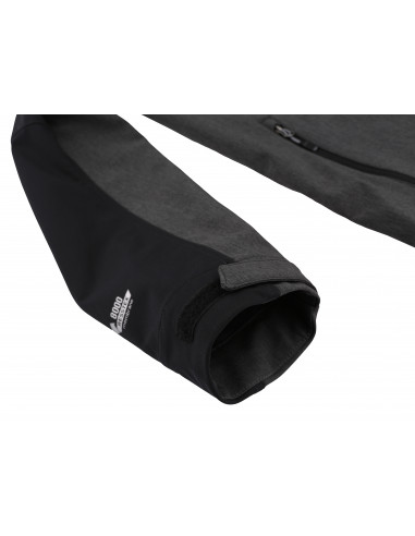 Mens mountain and trekking jacket BROLIN LITE anthracite/dark gray mel