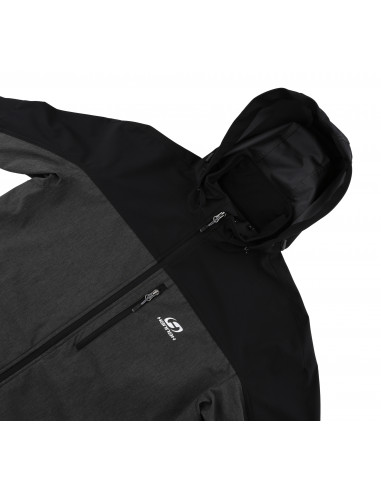 Mens mountain and trekking jacket BROLIN LITE anthracite/dark gray mel